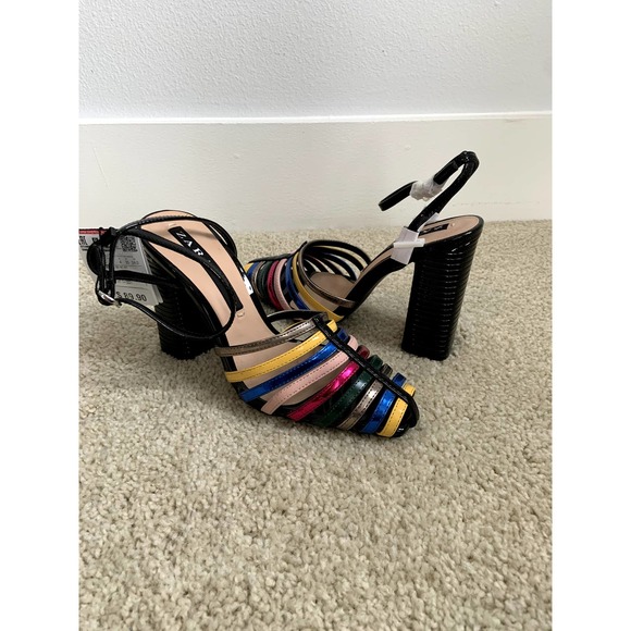 Strappy Multi-Color Sandals - Picture 2 of 8